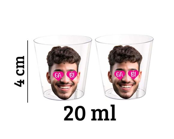 Copo Shot Tequila Despedida de Solteira com Foto Noivo