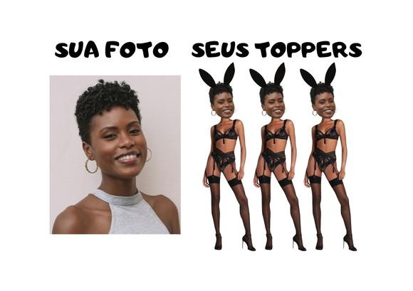 Decoração Despedida Solteira e Chá Lingerie. Toppers Noiva.