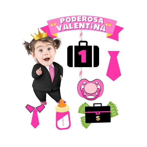 Poderosa Chefinha com Foto no Topo de Bolo