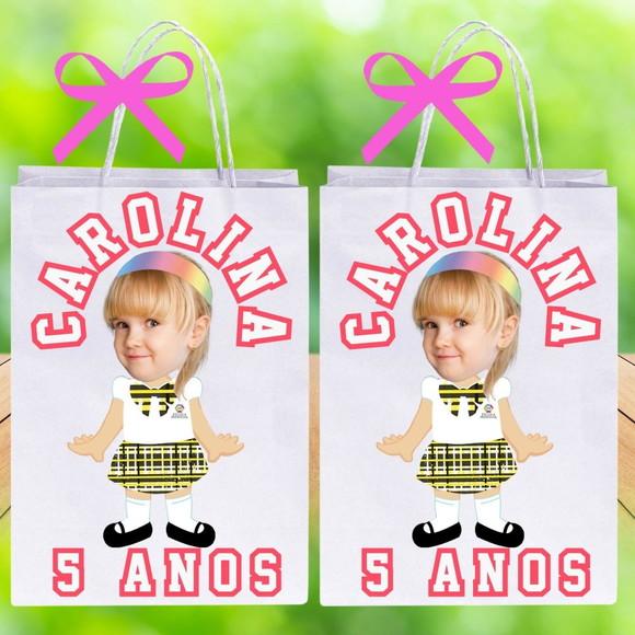 Sacolinhas Carrossel Foto + Nome + Idade