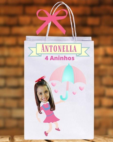 Sacolinhas com Foto Chuva de Amor Personalizadas