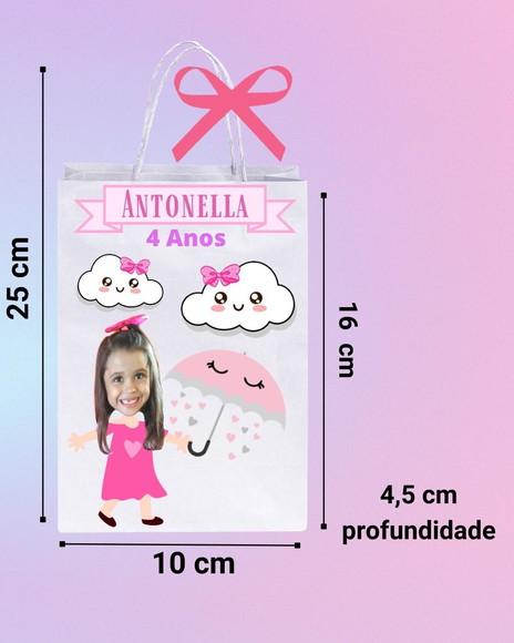 Sacolinhas com Foto Chuva de Amor Personalizadas
