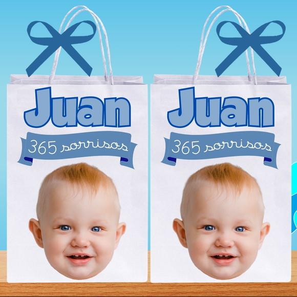 Sacolinhas com Sua Foto 365 Sorrisos para Lembrancinhas
