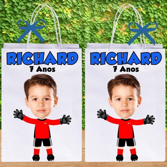 Sacolinhas com Sua Foto Futebol