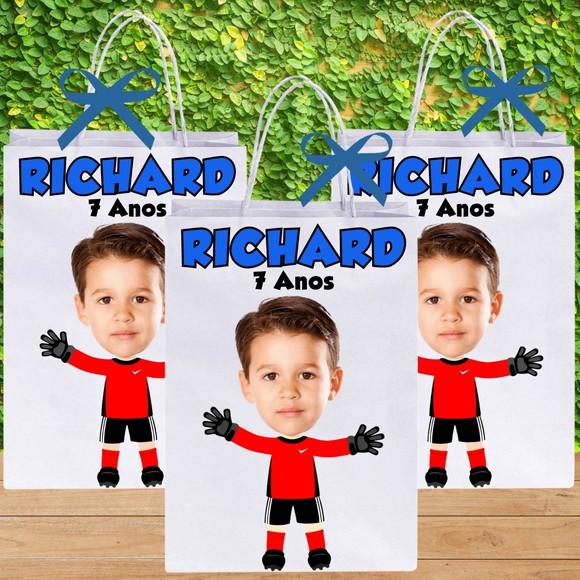 Sacolinhas com Sua Foto Futebol