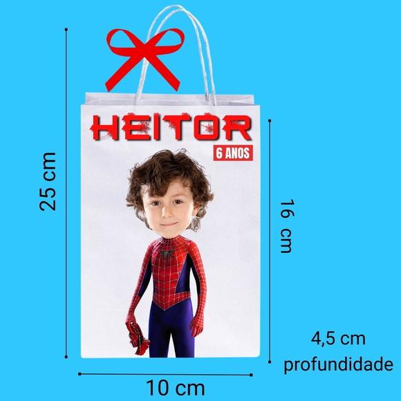 Sacolinhas para Lembrancinhas com Foto no Homem-aranha