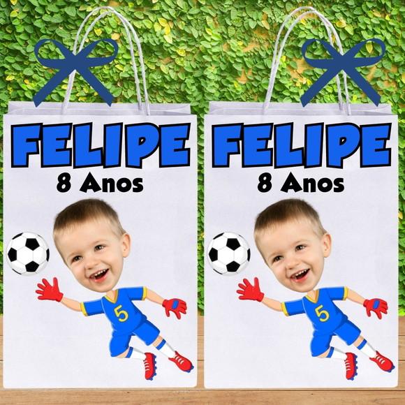 Sacolinhas para Lembrancinhas Futebol Personalizadas Goleiro
