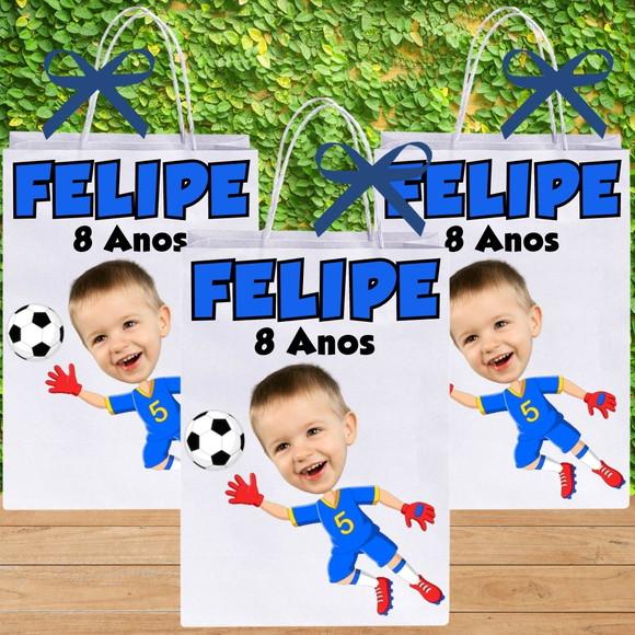 Sacolinhas para Lembrancinhas Futebol Personalizadas Goleiro
