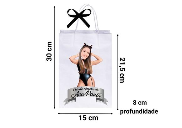 Sacolinhas Personalizadas Chá de Lingerie
