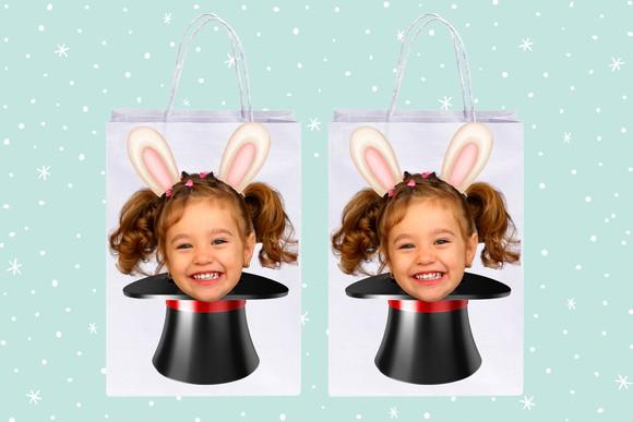Sacolinhas Personalizadas com Foto no Tema Mágico Circo