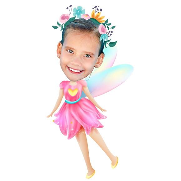 Sacolinhas Personalizadas Fada com Foto para Lembrancinhas
