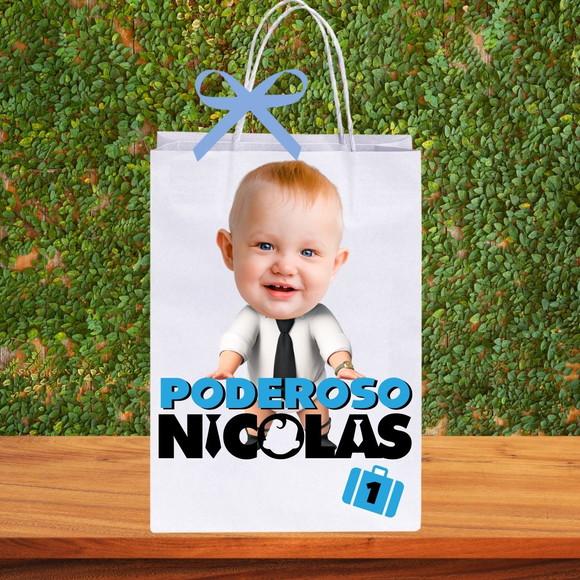 Sacolinhas Personalizadas Poderoso Chefinho com Foto