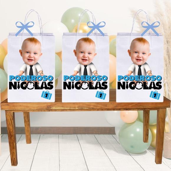 Sacolinhas Personalizadas Poderoso Chefinho com Foto