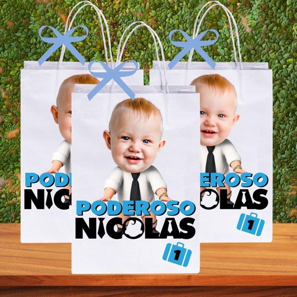 Sacolinhas Personalizadas Poderoso Chefinho com Foto