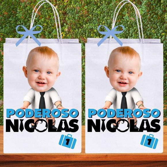 Sacolinhas Personalizadas Poderoso Chefinho com Foto