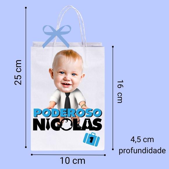 Sacolinhas Personalizadas Poderoso Chefinho com Foto