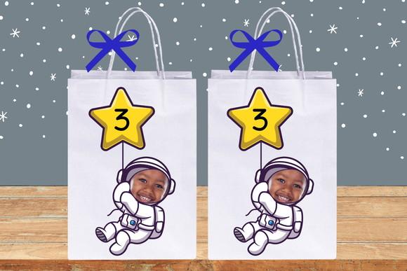 Sacolinhas Personalizadas Tema Astronauta Espaço