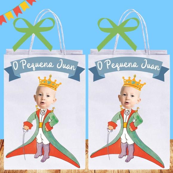 Sacolinhas Personalizadas Sua Foto no Pequeno Príncipe
