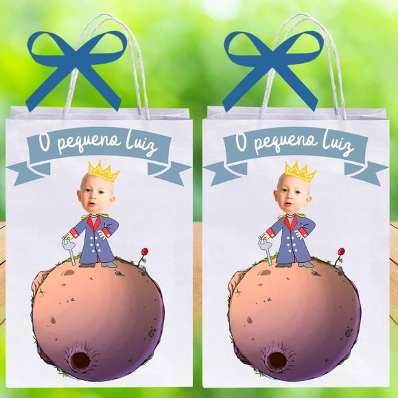Sacolinhas Personalizadas Tema Pequeno Príncipe