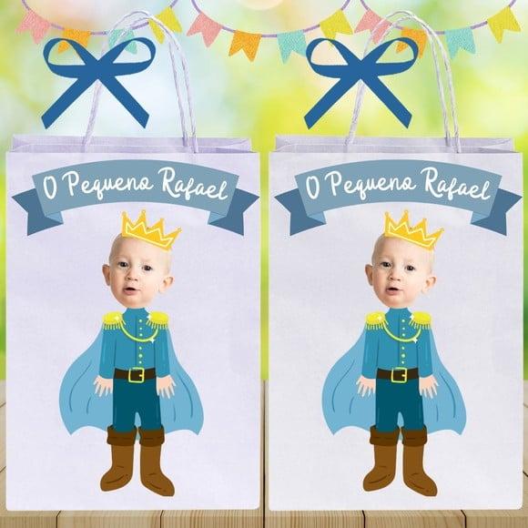 Sacolinhas Personalizadas Tema Pequeno Príncipe