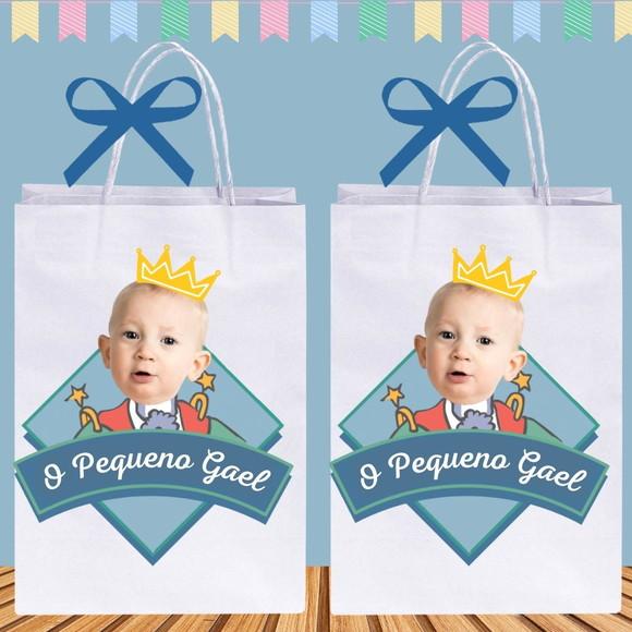 Sacolinhas Personalizadas Tema Pequeno Príncipe