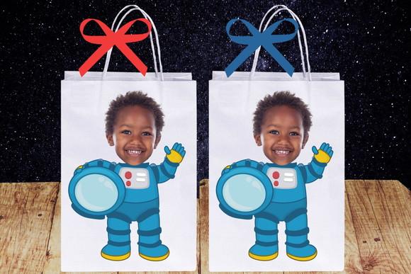 Sacolinhas Surpresas Personalizadas com Foto Tema Astronauta