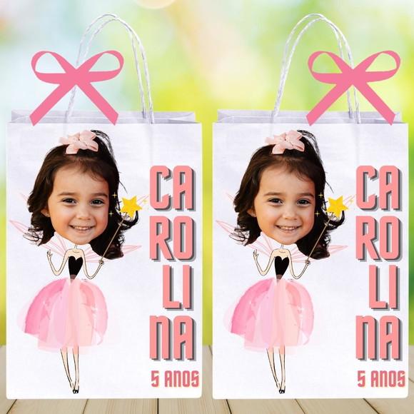 Sua Foto na Sacolinhas Personalizadas Fada