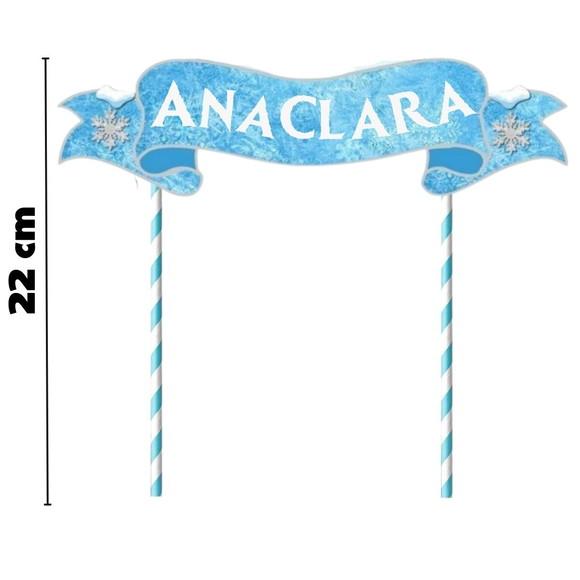 Sua Foto no Topo de Bolo Elsa Frozen