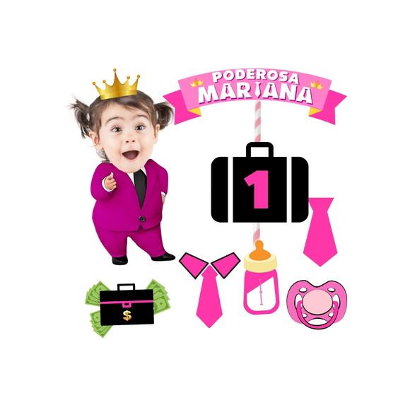 Topo Bolo Personalizado + 20 Toppers Fotos Poderosa Chefinha