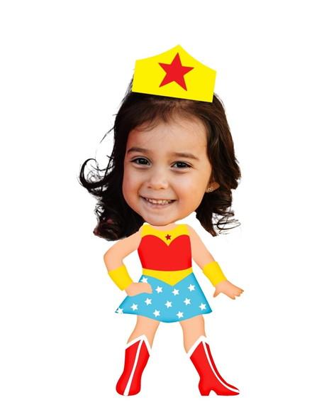 Topo com Sua Foto na Mulher Maravilha!