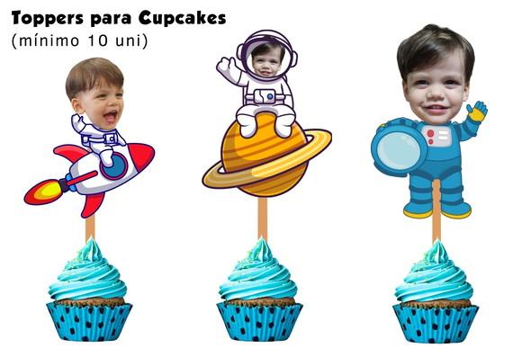 Topo de Bolo + 40 Toopers para Doces+10 Toppers para Cupcake