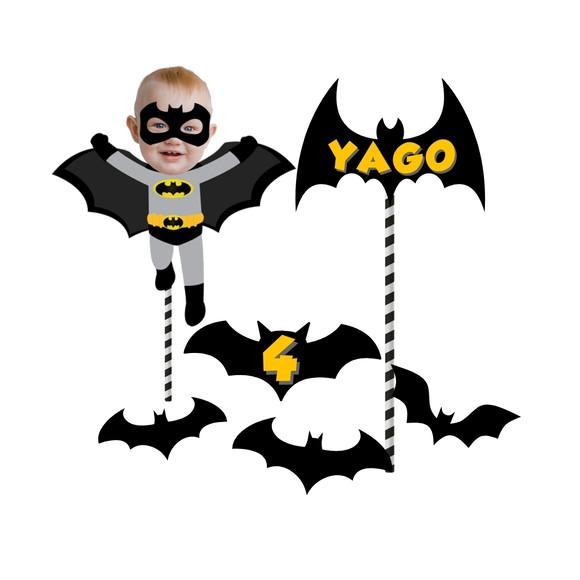Topo de Bolo Batman com Foto + 10 Toppers.