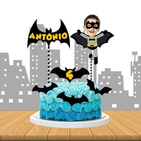 Topo de Bolo Batman com Foto + 20 Toppers.