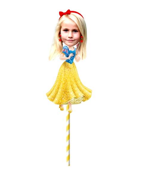 Topo de Bolo Branca de Neve + Personagens e Elementos