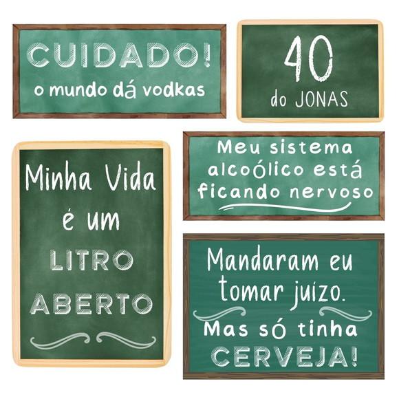 Topo de Bolo Boteco com Sua Foto!