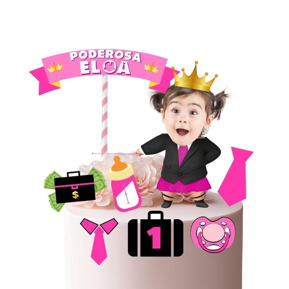 Topo de Bolo Personalizado Poderosa Chefinha com Foto