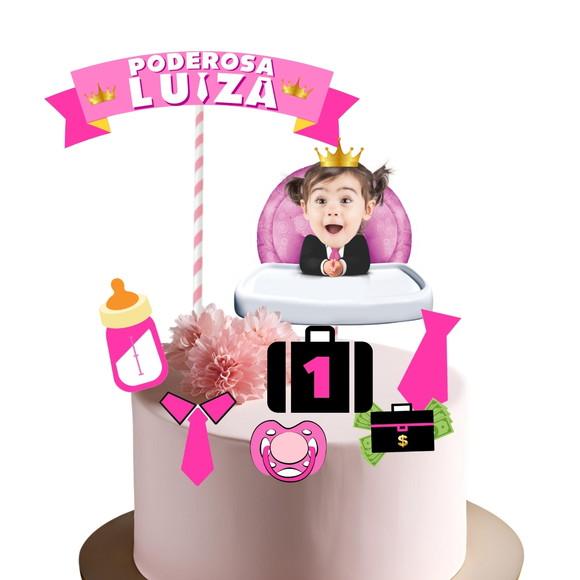 Topo de Bolo Poderosa Chefinha + 20 Toppers com Fotos