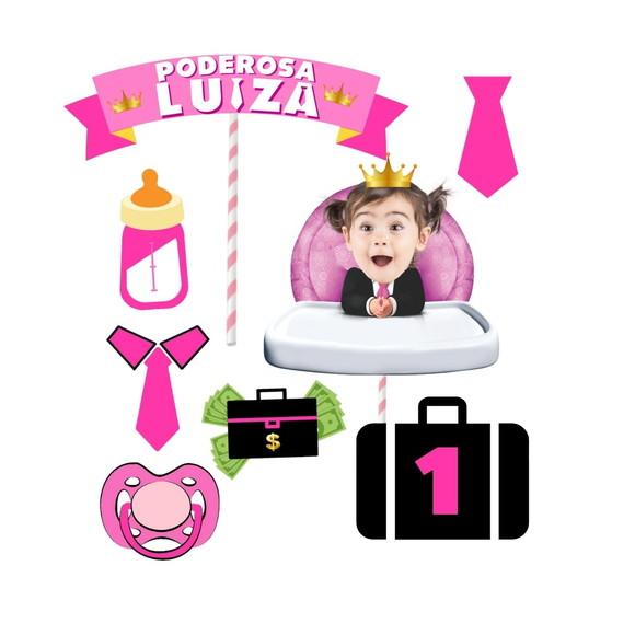 Topo de Bolo Poderosa Chefinha Personalizado com Foto