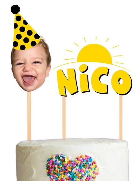 Topo de Bolo Sol