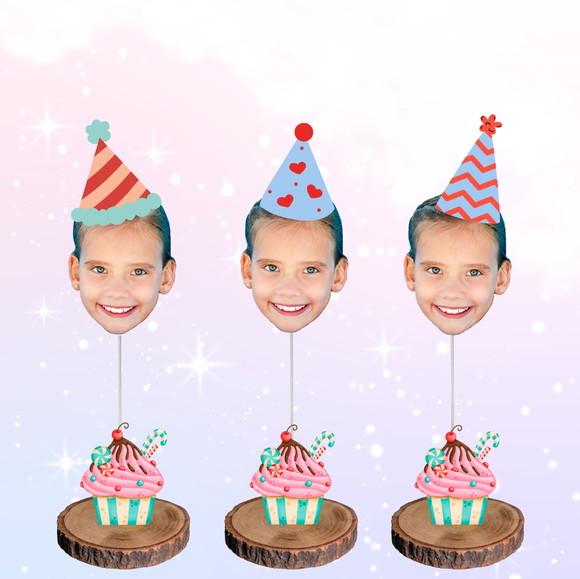 Toppers Alice no País das Maravilhas com Sua Foto!