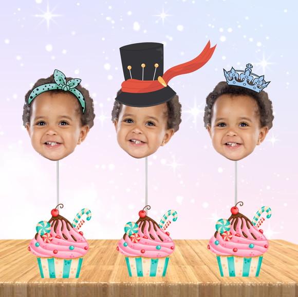 Toppers Alice no País das Maravilhas com Sua Foto!