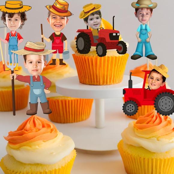 Toppers Fazendinha com Sua Foto - 10 Modelos Diferentes