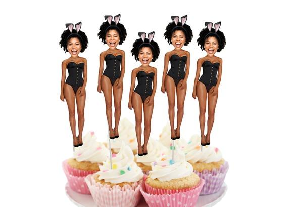 Toppers Noiva para Despedida de Solteira com Foto para Doces