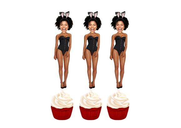 Toppers Noiva para Despedida de Solteira com Foto para Doces