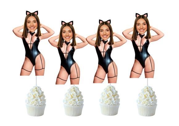Toppers Noiva para Despedida Solteira Chá Lingerie com Foto