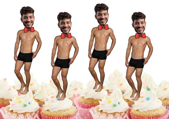 Toppers Noivo para Despedida de Solteira com Foto para Doces