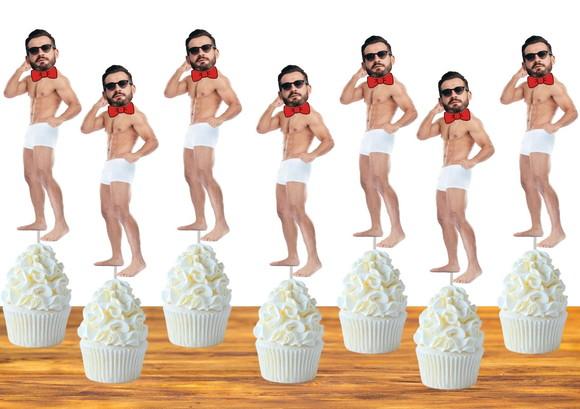 Toppers Noivo para Despedida de Solteira com Foto.