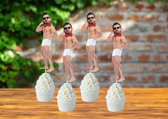 Toppers Noivo para Despedida de Solteira com Foto.