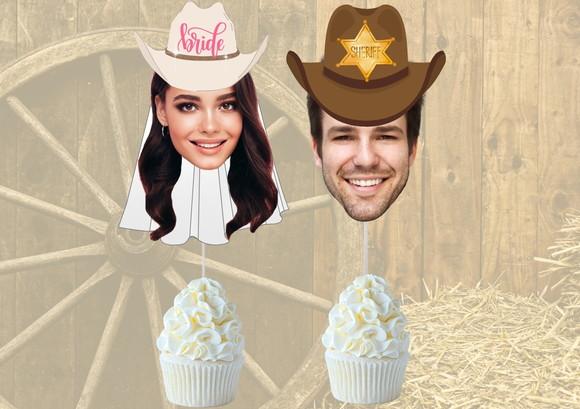 Toppers Noivos para Despedida de Solteira Casal Sertanejo