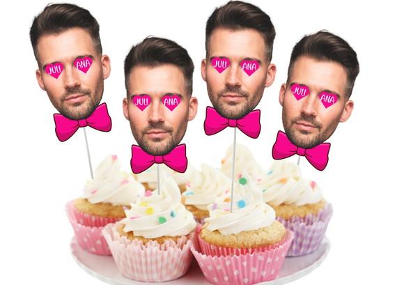 Toppers Noivo para Despedida de Solteira com Foto.